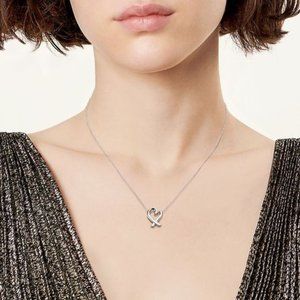 Tiffany &?Co Paloma Picasso Loving Heart (Small) 925 Sterling Silver Necklace